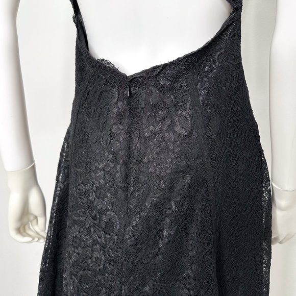 ML Monique Lhuillier Sweetheart Neckline Lace Overlay Cocktail Dress in Black - Picture 11 of 16